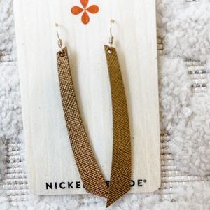 Nickel & Suede large Accents in bronze leaf